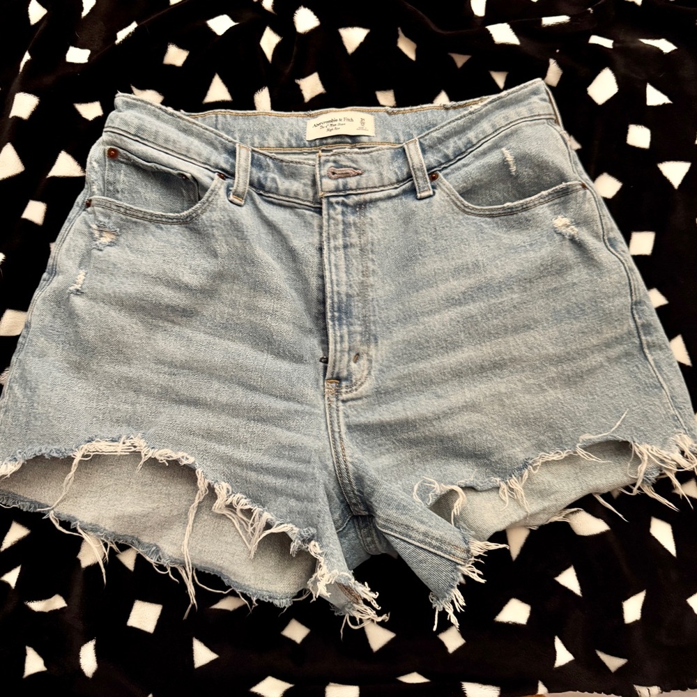 Abercrombie & Fitch Light Blue Jean Shorts